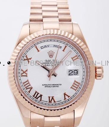 Rolex Day-Date II Replica Watches White Dial RX4129-1
