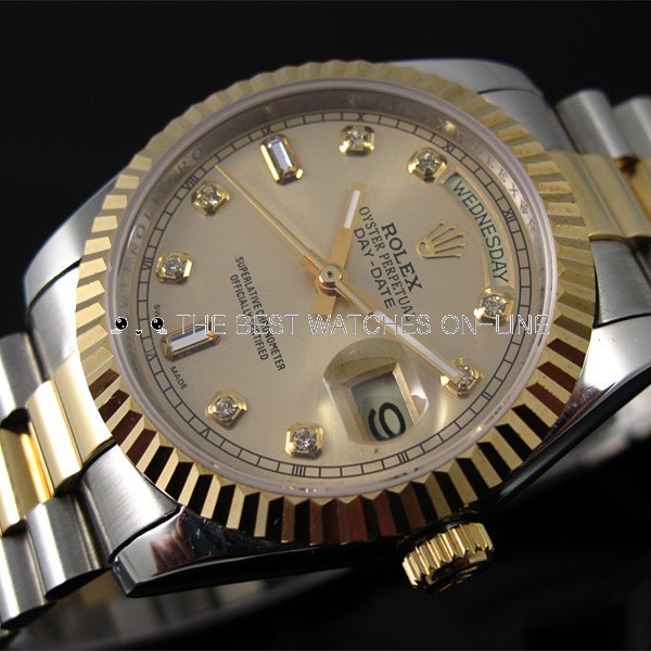 rolex day date two tone TGS A.A