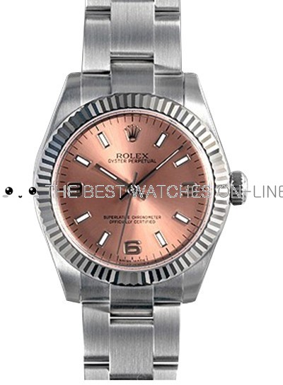 Swiss Rolex Oyster Perpetual 177234-70160 Pink Dial Ladies Automatic Replica Watch