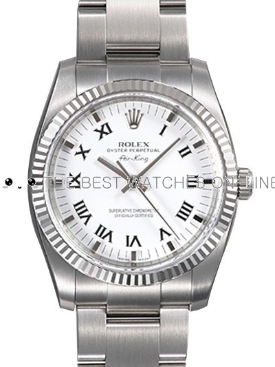 Rolex Air-King 114234-70190 White dial Men Automatic Replica Watch