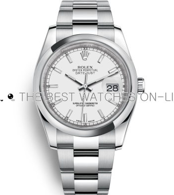 Swiss Rolex Datejust Mens 116200-0058 White Dial Bar-type time markers Automatic Replica Watch