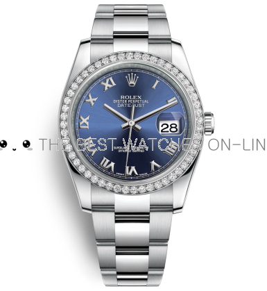 Rolex Datejust Swiss Automatic Watch 116244-0056 Blue Dial 36mm (High End)