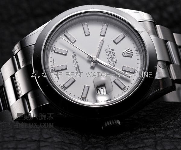 Rolex Datejust Mens 116300 White dial Bar-type time markers Automatic Replica Watch