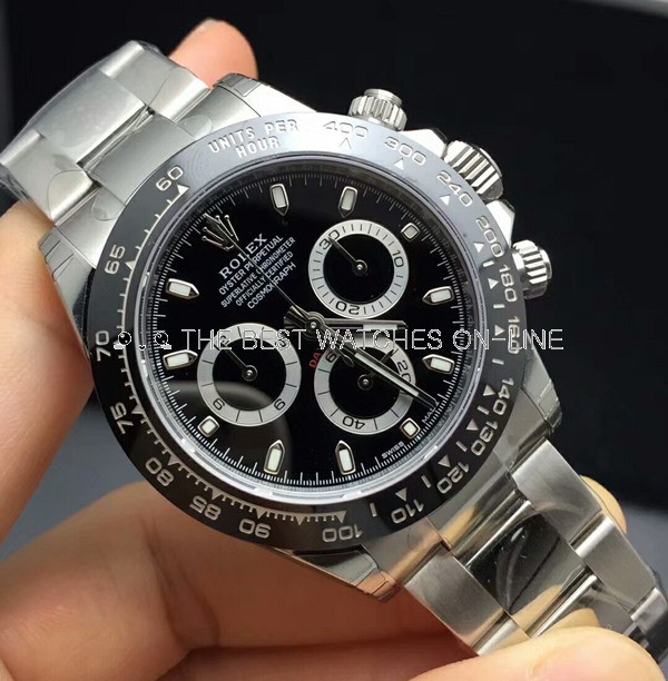 Rolex Daytona Swiss Replica Watch 116500LN-0002 Black Dial 40mm (Super Model) 