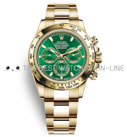 Swiss Rolex Daytona Replica Automatic Watch 116508-0013 Green Dial (High End)