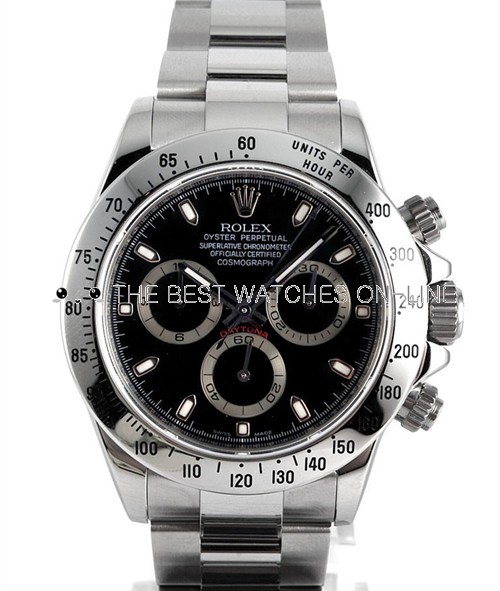Replica Rolex Daytona Automatic Watch 116520-0015 Black Dial 40mm