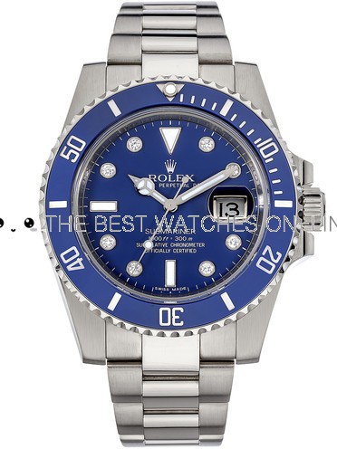Replica Rolex Submariner Watches Swiss Automatic 116619LB Blue Dial 40mm (High End)