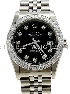 rolex diamond fully automatic watch