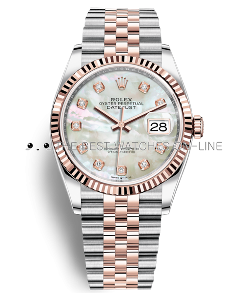 Replica Rolex Datejust Swiss Watches 126231-0021 MOP Dial 36mm(High End)