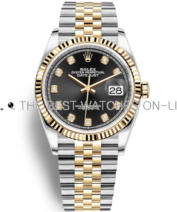 Replica Rolex Datejust Watches Swiss Automatic 126233-0021 Black Dial 36mm (High End)