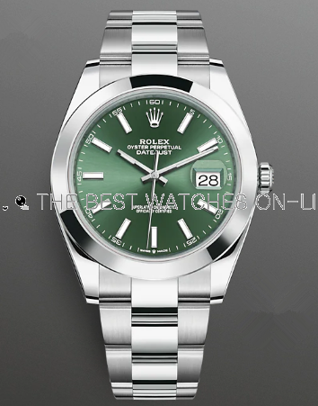 Rolex Datejust II Replica Swiss Watch 126300-0019 Olive Green Dial (High End)