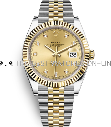 Rolex Datejust II Swiss Replica Watch 126333-0012 Gold Dial 41mm (High End)