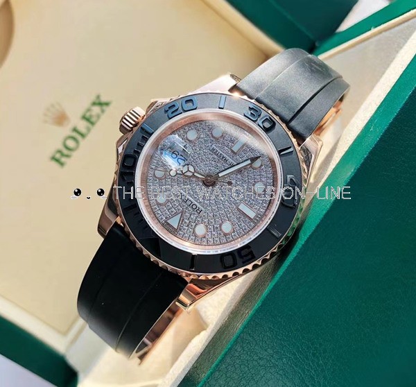 Rolex Yacht-Master Swiss Replica Watch Diamonds-Paved Dial 40mm (Super Model) 