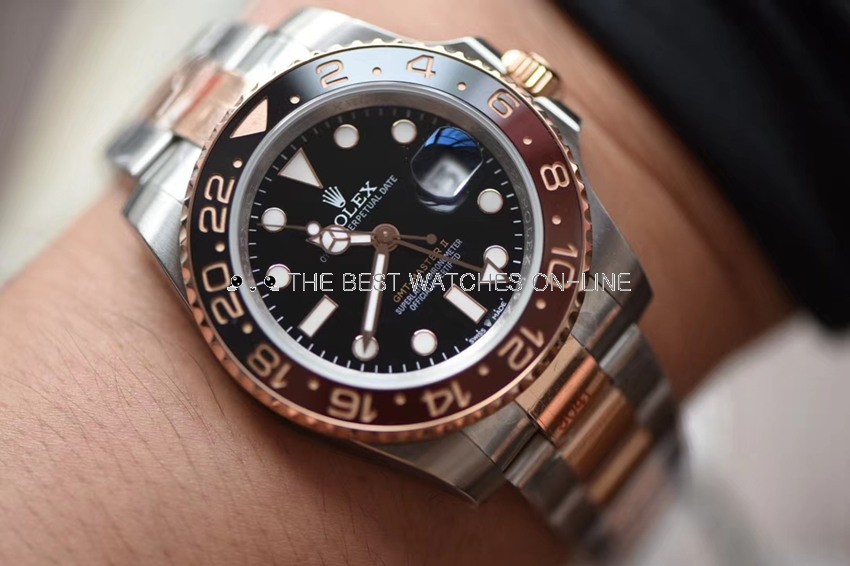 Rolex GMT-Master II Swiss Replica Watch 126711chnr-0002 Black Brown Bezel(Super Model) 