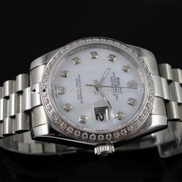 Rolex Datejust Mid-sized Automatic Replica Watch White MOP Dial 36mm