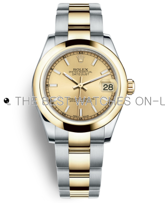 Replica Rolex Datejust Automatic Watch 178243-0008 Gold Dial 31mm