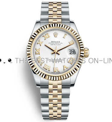 Replica Rolex Datejust Automatic Two-Tone Watch 178273-0073 White Dial 31mm