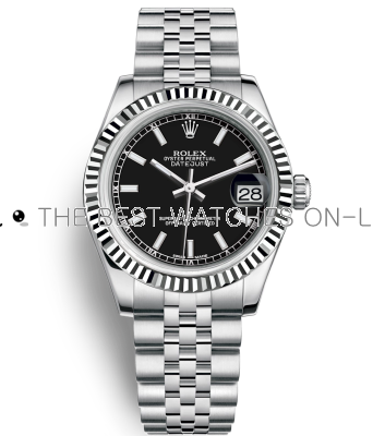 rolex datejust 31mm black dial