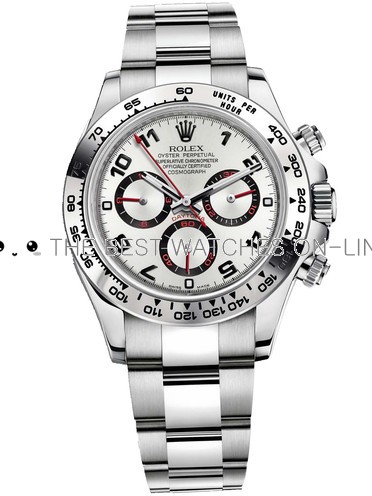 Rolex Daytona Swiss Replica Watch 116509-0037 White Dial 40mm (High End)