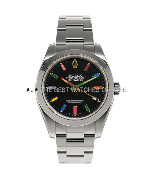 Swiss Rolex Oyster Perpetual Milgauss Happy Socks Automatic Replica Watch