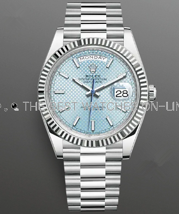 Rolex Day-Date II Replica Swiss Watch 228236-0005 Ice Blue Dial (High End)