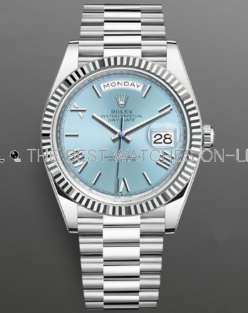 Rolex Day-Date II Replica Swiss Watches 228236-0012 Ice Blue Dial (High End)
