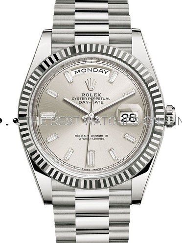 Rolex Day-Date II Swiss Replica Watch 228236-0002 Silver Dial 40mm (High End)