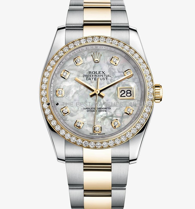 Swiss Rolex Datejust 116243-63603 White MOP dial Automatic Replica Watch 36MM