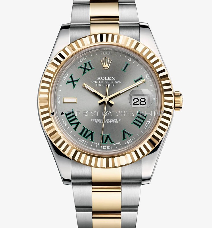 Swiss Rolex Datejust Mens 116333 Grey dial Roman numerals Automatic Replica Watch