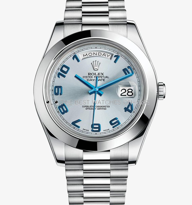 Rolex day date sale platinum arabic dial