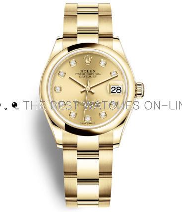 Replica Rolex Datejust Automatic Watch 278248-0013 Gold Dial 31mm