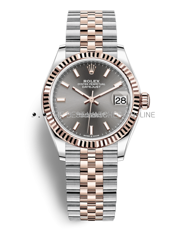 Replica Rolex Lady-Datejust Swiss Watches 278271-0018 Gray Dial 31mm(High End)