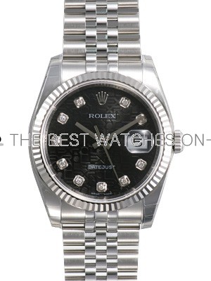 Swiss Rolex Oyster Perpetual 116234-J-63200 Black dial Men Automatic Replica Watch