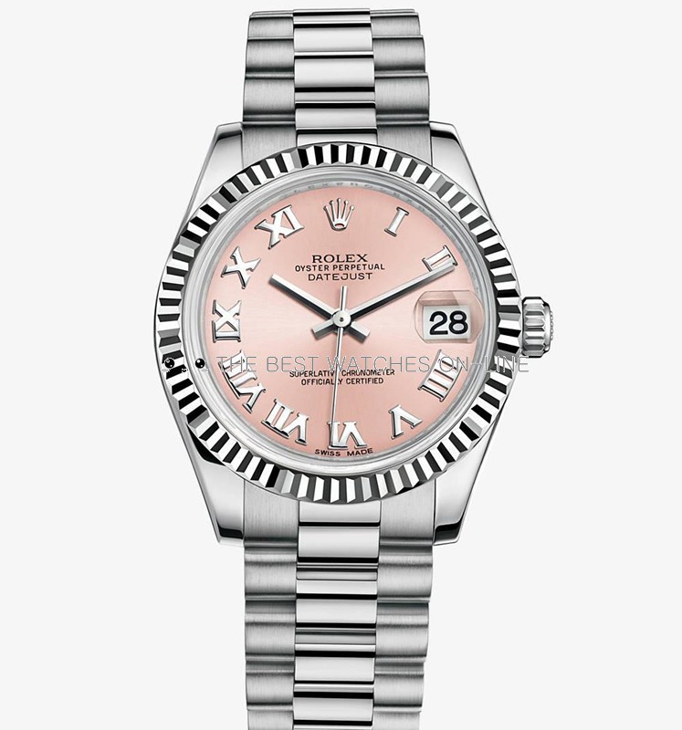 rolex with pink dial