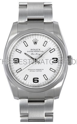 Rolex Air-King 114200-70190 White Dial Men Automatic Replica Watch