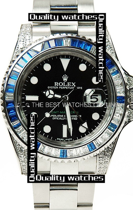 gmt master diamond bezel