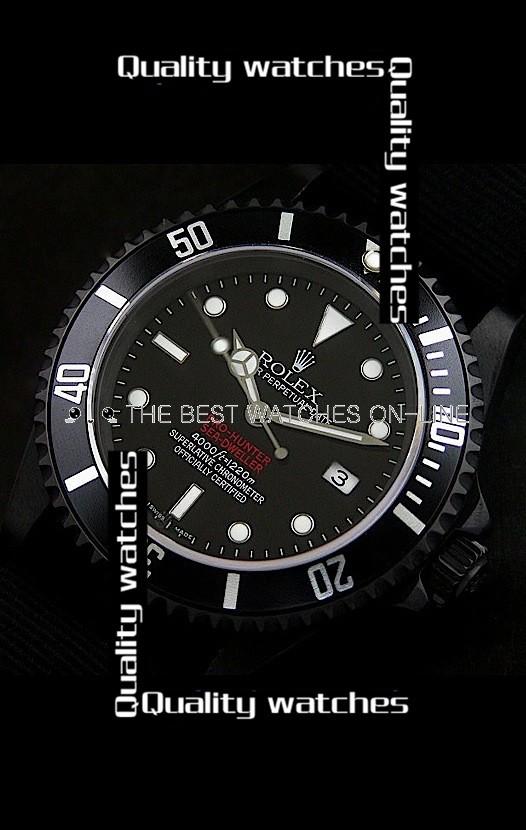 Rolex Pro-Hunter Sea-Dweller Edition PVD coated 40mm Automatic Replica Watch 