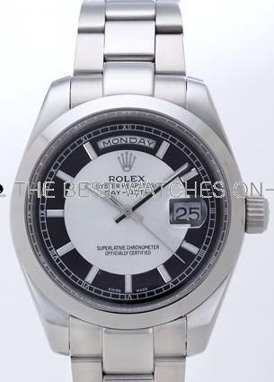 Rolex Day-Date II Replica Watches White Dial RX41169