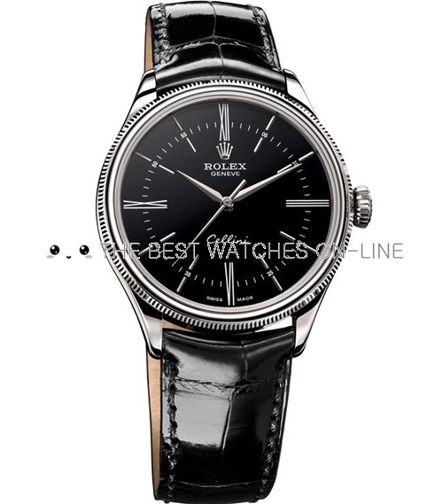 rolex cellini black dial