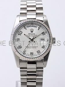 Rolex Day-Date II Replica Watches White Dial RX41140