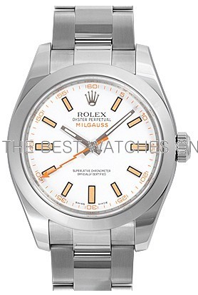 Rolex Milgauss 116400-72400 White Dial Men Automatic Replica Watch      