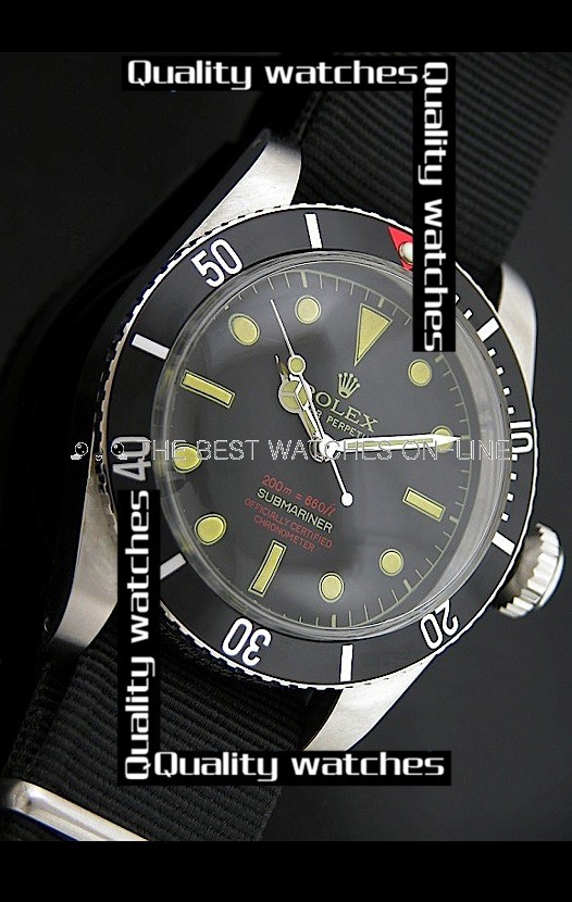 Rolex Submariner Domed Crystal Black dial Automatic Replica Watch 
