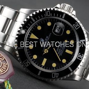 Rolex Submariner SS Case Black Dial Yellow Hour Markers SWRX927