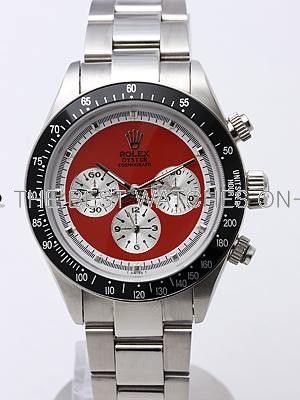 Swiss Rolex Daytona Replica Watches SS Red Dial White Inner Meter SS band (High End)