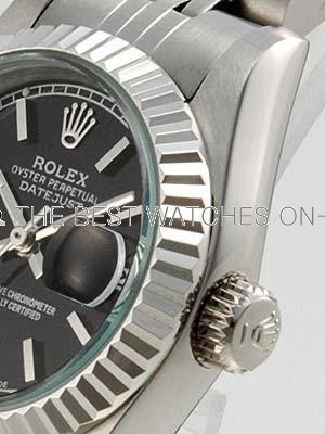 Rolex Datejust II Replica Watches Black Dial RX4111