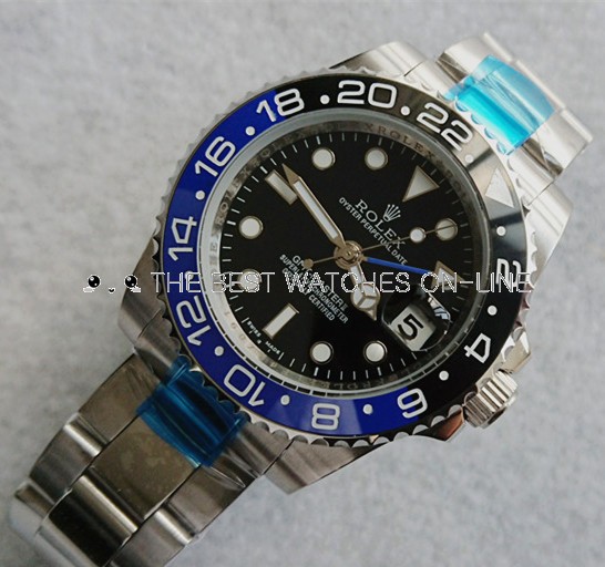 Rolex GMT-Master II Automatic Watch Black&Blue Bezel 40mm