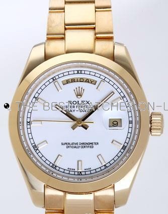 Rolex  Day-Date II Replica Watches  White Dial RX41116