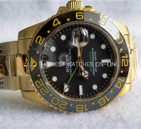 gmt master gold green