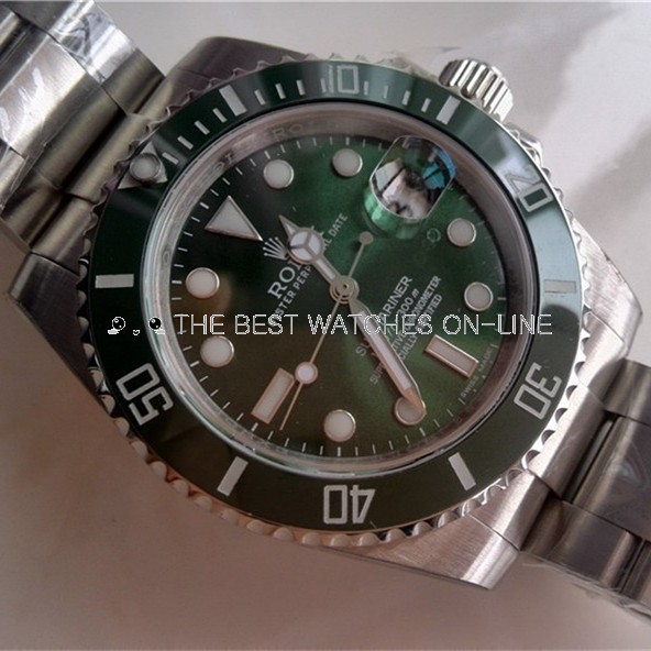 Swiss Rolex Submariner 116610 Green Dial Automatic Replica (High End)