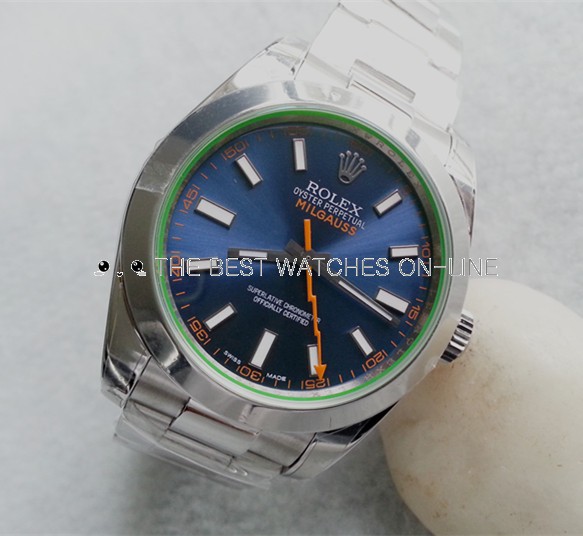 Rolex Milgauss 116400GV Automatic Watch Lightning Blue